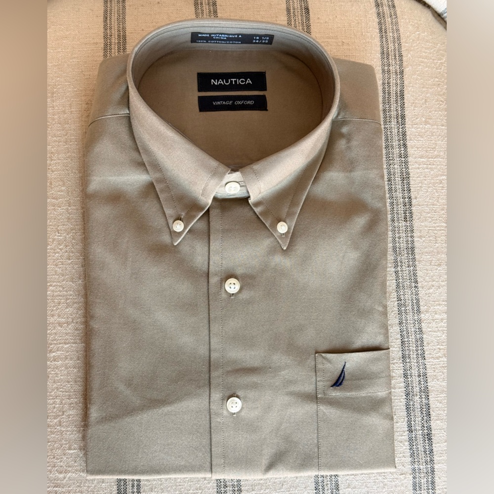 Nautica Men's Sage Button Down Shirt